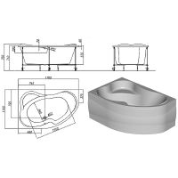 Акриловая ванна Kolpa San Lulu 170х100 R 597400 без гидромассажа — фото 2, Акриловые ванны