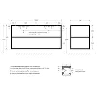 Металлический двухъярусный сварной каркас под раковину CEZARES CADRO-120/46/58-2C-SO-MET-ST — фото 2, Комплектующие для туалета