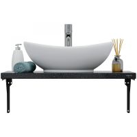 Столешница под раковину СанТа 80 900146 Млечный путь — фото 7, Раковины