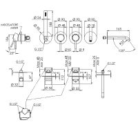 Смеситель для ванны Remer X-Style X96S03ROXXRL Медь — фото 2, Для душа и ванны