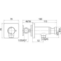 Гигиенический душ со смесителем Bossini Cube Brass E38003B.073 Черный матовый — фото 2, Гигиенические души