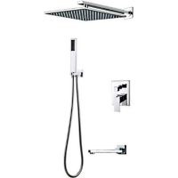 Душевая система ALMAes Elbe TVZ-0812 Хром — фото 1, Встраиваемые душевые комплекты