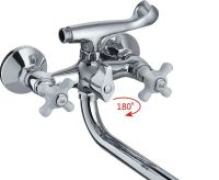 Товар: Смеситель для ванны Haiba универсальный Хром арт-HB2018 - фото 3 Смеситель для ванны Haiba универсальный Хром арт-HB2018 — фото 3, Смеситель для ванны