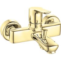 Смеситель для ванны E.C.A. Luna 102802450EX Золото — фото 1, Смеситель для ванны