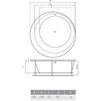 Акриловая ванна Vayer Boomerang 160x160 Гл000010857 без гидромассажа — фото 7, Акриловые ванны