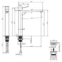 Смеситель для раковины Bossini Aki Z00709.094 Никель шлифованный — фото 2, Смесители для раковины