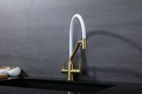 Смеситель для кухни Raglo R81.62.03 Золото матовое Белый — фото 19, Смесители для кухни