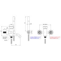 Смеситель для ванны Remer Element Хром арт-ET02 — фото 2, Смеситель для ванны