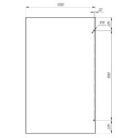 Душевая перегородка Radomir Walk-in G1 120 профиль Хром стекло матовое арт-1-10-0-0-0-1911 — фото 2, Душевые перегородки