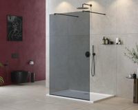 Душевая перегородка CEZARES LIBERTA-L-2-110-120-GR-NERO — фото 1, Душевые перегородки