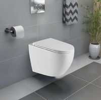 Унитаз Azario Navio AZ-0074 подвесной Белый с сиденьем Микролифт — фото 4, Подвесные унитазы