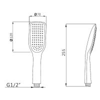 Товар: Ручной душ Melodia della vita Standard MKP26103_bk Черный - фото 4 Ручной душ Melodia della vita Standard MKP26103_bk Черный — фото 4, Лейки для душа