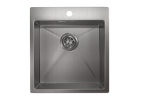 Granula-4600, СТАЛЬ САТИН, стальная кухонная мойка — фото 1, Кухонные мойки