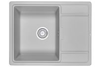 Granula-6503, СЛАНЕЦ, кухонная мойка, кварц — фото 1, Кухонные мойки