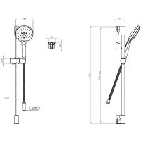 Товар: Душевой гарнитур Laparet N2841102LPT Хром - фото 4 Душевой гарнитур Laparet N2841102LPT Хром — фото 4, Душевые гарнитуры
