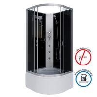 Душевая кабина Niagara Classic NG-2508-14BKG (90х90х200) высокий поддон(40см),стекло тонированное,4  — фото 2, Душевые кабины