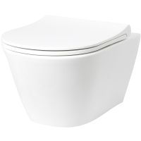 Товар: Унитаз Creto Logan L3 1003-001-L3W подвесной Белый без сиденья - фото 1 Унитаз Creto Logan L3 1003-001-L3W подвесной Белый без сиденья — фото 1, Подвесные унитазы