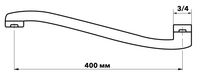 Излив изогнутый.,дл.400мм, арт.ESPW400L — фото 2, Изливы
