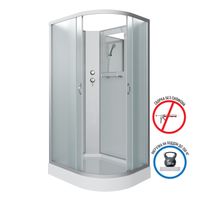 Товар: Душевая кабина Niagara Classic NG-3312-14LBK (120х80х200) низкий поддон(13см),стекло матовое,3 места - фото 2 Душевая кабина Niagara Classic NG-3312-14LBK (120х80х200) низкий поддон(13см),стекло матовое,3 места — фото 2, Душевые кабины