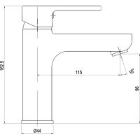 Смеситель для раковины Swedbe Lynx 2310 Хром — фото 3, Смесители для раковины