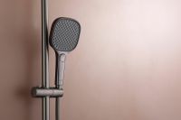 Душевая система Raglo R22.26.09 с термостатом Графит матовый — фото 23, Душевые стойки