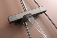 Душевая система Raglo R22.26.09 с термостатом Графит матовый — фото 21, Душевые стойки