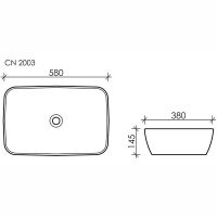 Раковина Ceramicanova Form 58 CN2003 Белая — фото 13, Раковины