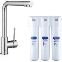 Смеситель для кухни Swedbe Selene Plus K8540K с фильтром Нержавеющая сталь — фото 1, Смесители для кухни