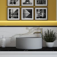 Раковина-чаша Aqueduto Espiral 40 ESP0130 Серая матовая — фото 5, Раковины накладные