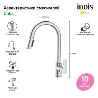 Товар: Смеситель для кухни Iddis Cuba CUBSBP0i05 Хром - фото 2 Смеситель для кухни Iddis Cuba CUBSBP0i05 Хром — фото 2, Смесители для кухни