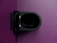 Унитаз Ceramicanova Ulma CN4006TMB подвесной Черный матовый с сиденьем Микролифт — фото 16, Подвесные унитазы