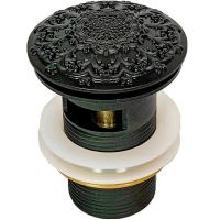 Донный клапан Milacio MC.010.BL для раковины / латунь / автоматический / черный — фото 1, Донные клапаны