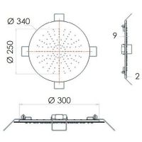 Товар: Верхний душ Remer SS357EFM34 Нержавеющая сталь - фото 2 Верхний душ Remer SS357EFM34 Нержавеющая сталь — фото 2, Верхние души