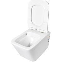 Унитаз Creto Logan L2 1002-001-L2W подвесной Белый с сиденьем Микролифт — фото 13, Подвесные унитазы