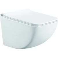 Унитаз CeramaLux K255 подвесной с сиденьем Микролифт — фото 1, Подвесные унитазы