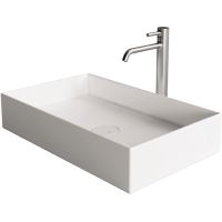 Раковина-чаша Alice Hide 60 31130109 Белая матовая — фото 1, Раковины накладные