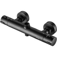 Смеситель для душа Swedbe Hermes 9022B с термостатом Черный матовый — фото 5, Смеситель для душа