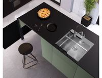 Мойка для кухни NOX 120 BRS 540x515x200 в комплекте с интегрированным сифоном — фото 6, Кухонные мойки