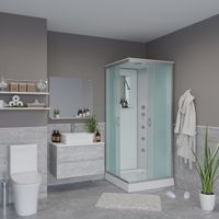 Товар: Душевая кабина Niagara Classic NG-1101-14G (90х90х215) низкий поддон(13см),стекло матовое,3 места с - фото 3 Душевая кабина Niagara Classic NG-1101-14G (90х90х215) низкий поддон(13см),стекло матовое,3 места с — фото 3, Душевые кабины