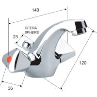 Товар: Смеситель для раковины Remer Y-YG 13YG Хром - фото 2 Смеситель для раковины Remer Y-YG 13YG Хром — фото 2, Смесители для раковины