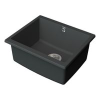 Товар: Мойка кухонная Point Сидли 55 PN3007GR, графит - фото 3 Мойка кухонная Point Сидли 55 PN3007GR, графит — фото 3, Кухонные мойки