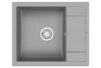 Granula-6002, БАЗАЛЬТ, кухонная мойка, кварц — фото 1, Кухонные мойки