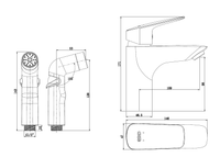 Смеситель "Montreal" с гигиен. душем, с акс., арт. MT27H — фото 2, Гигиенические души