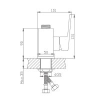 Смеситель для кухни Haiba Хром без излива арт-HB73563 — фото 2, Смесители для кухни