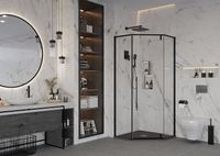 Товар: Душевой уголок Ambassador Ritz 90х90 112011202 профиль Черный стекло прозрачное - фото 4 Душевой уголок Ambassador Ritz 90х90 112011202 профиль Черный стекло прозрачное — фото 4, Душевые уголки