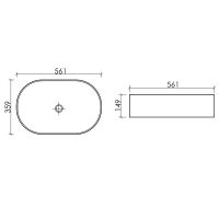 Раковина-чаша Ceramicanova Element 56 CN6075 Белая — фото 5, Раковины