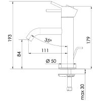 Смеситель для раковины Remer X-Style X10BG Золото брашированное — фото 2, Смесители для раковины