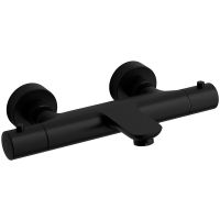 Смеситель для ванны Raiber Graceful RPB-008 с термостатом Черный матовый — фото 5, Для душа и ванны