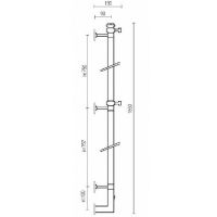 Электрический полотенцесушитель Margaroli Arcobaleno 616GOB-1650 Золото — фото 2, Электрические полотенцесушители