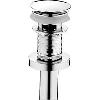 Донный клапан Haiba HB65-2 click-clack Хром — фото 1, Раковины и столешницы. Выпуски для умывальников